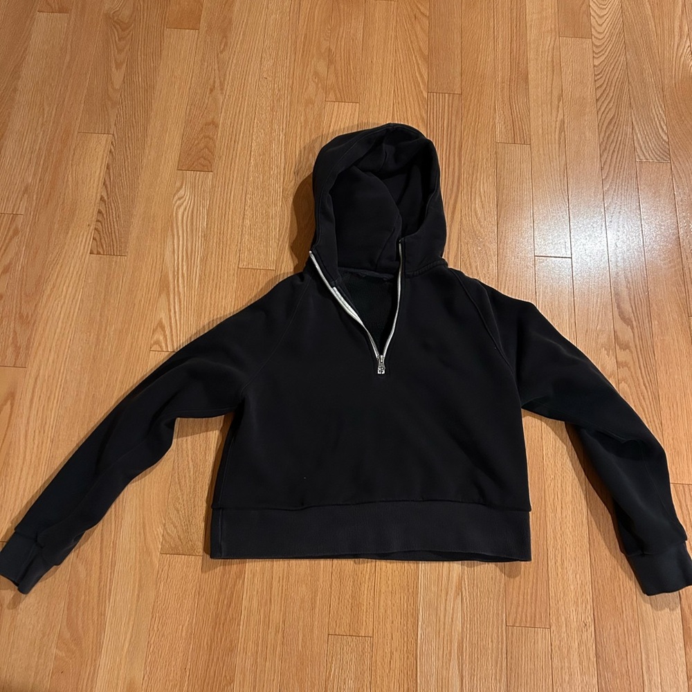 Vuori Black Women's Restore Half Zip Hoodie